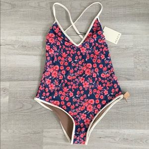 Acacia swimwear Ivy full piece poppy NWOT